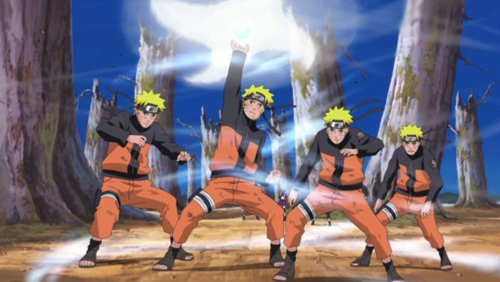 Naruto's Training and Jutsu Development